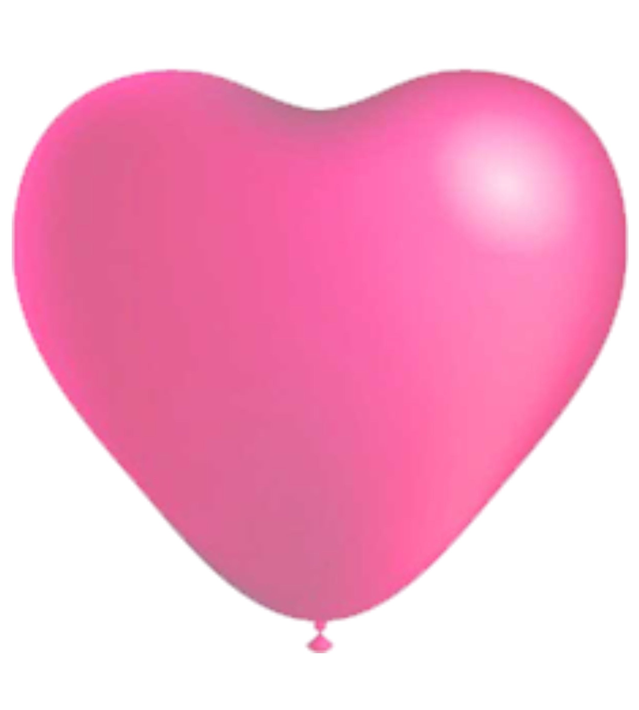 100 ballons coeur 25 cm en latex biodégradable, différents coloris gamme standard au choix