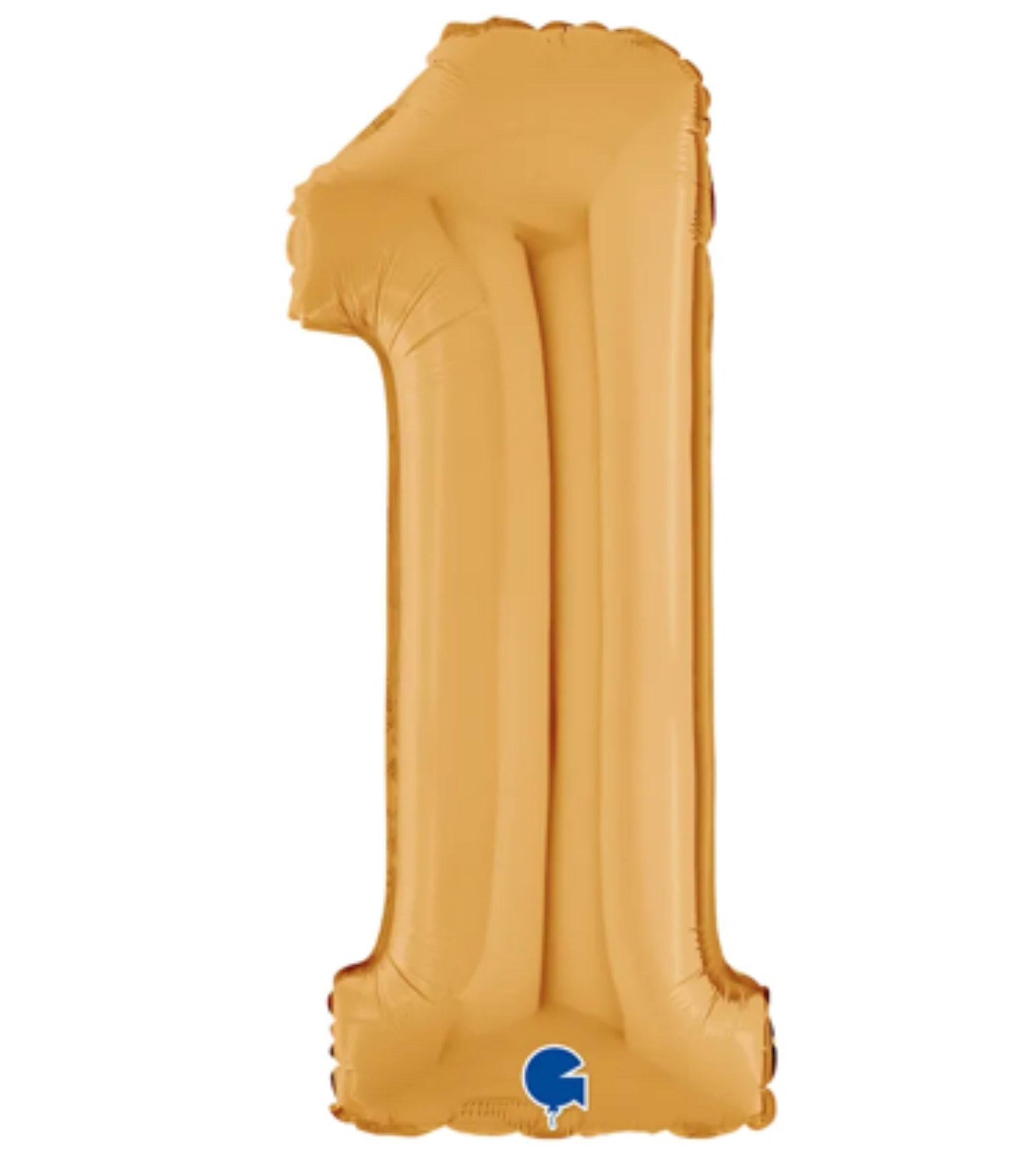 Ballon chiffre 1 en aluminium 30 cm - Gold - anniversaire - La Trappe à Ballons