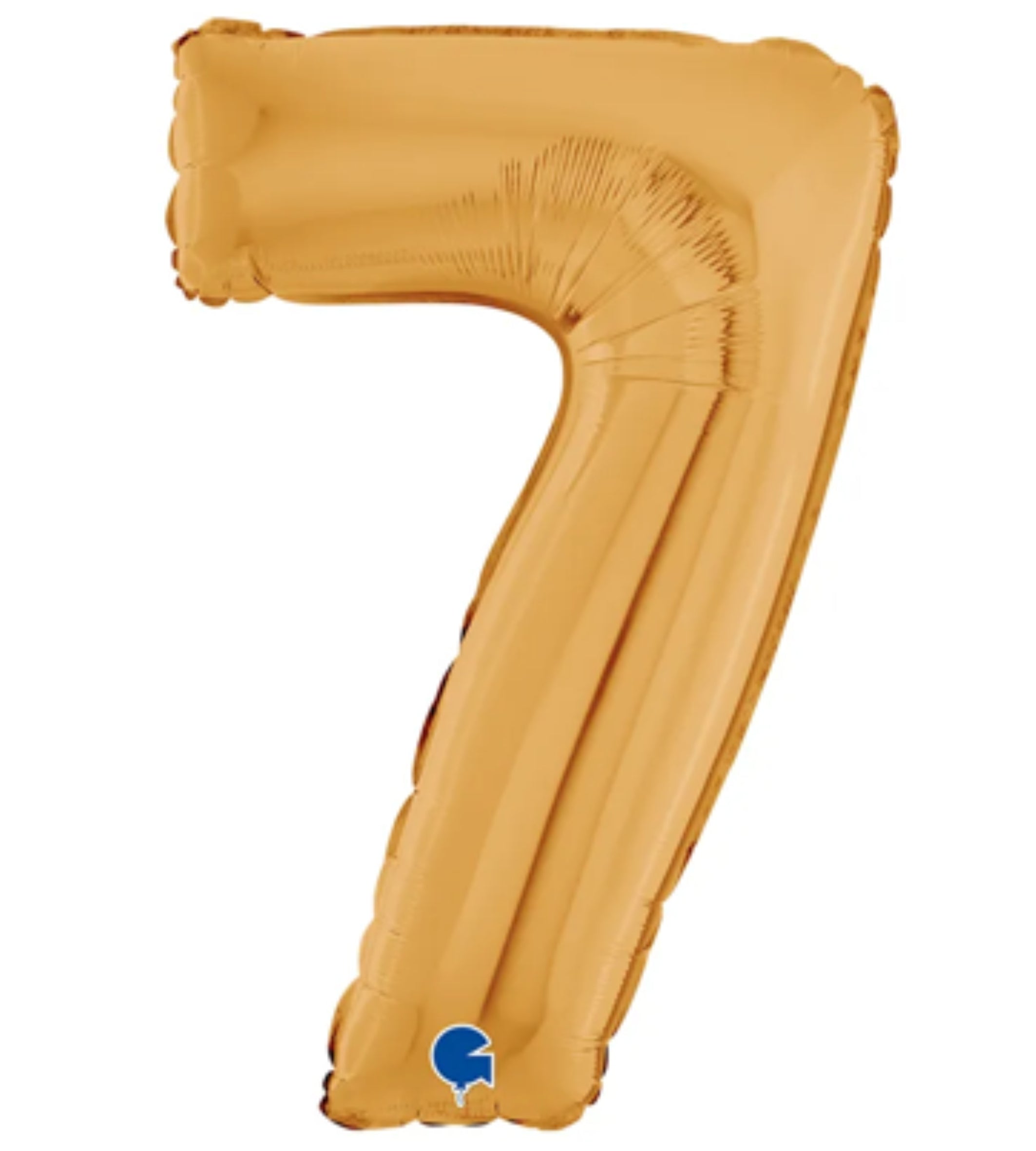 Ballon chiffre 7 en aluminium 30 cm - Gold - anniversaire - La Trappe à Ballons
