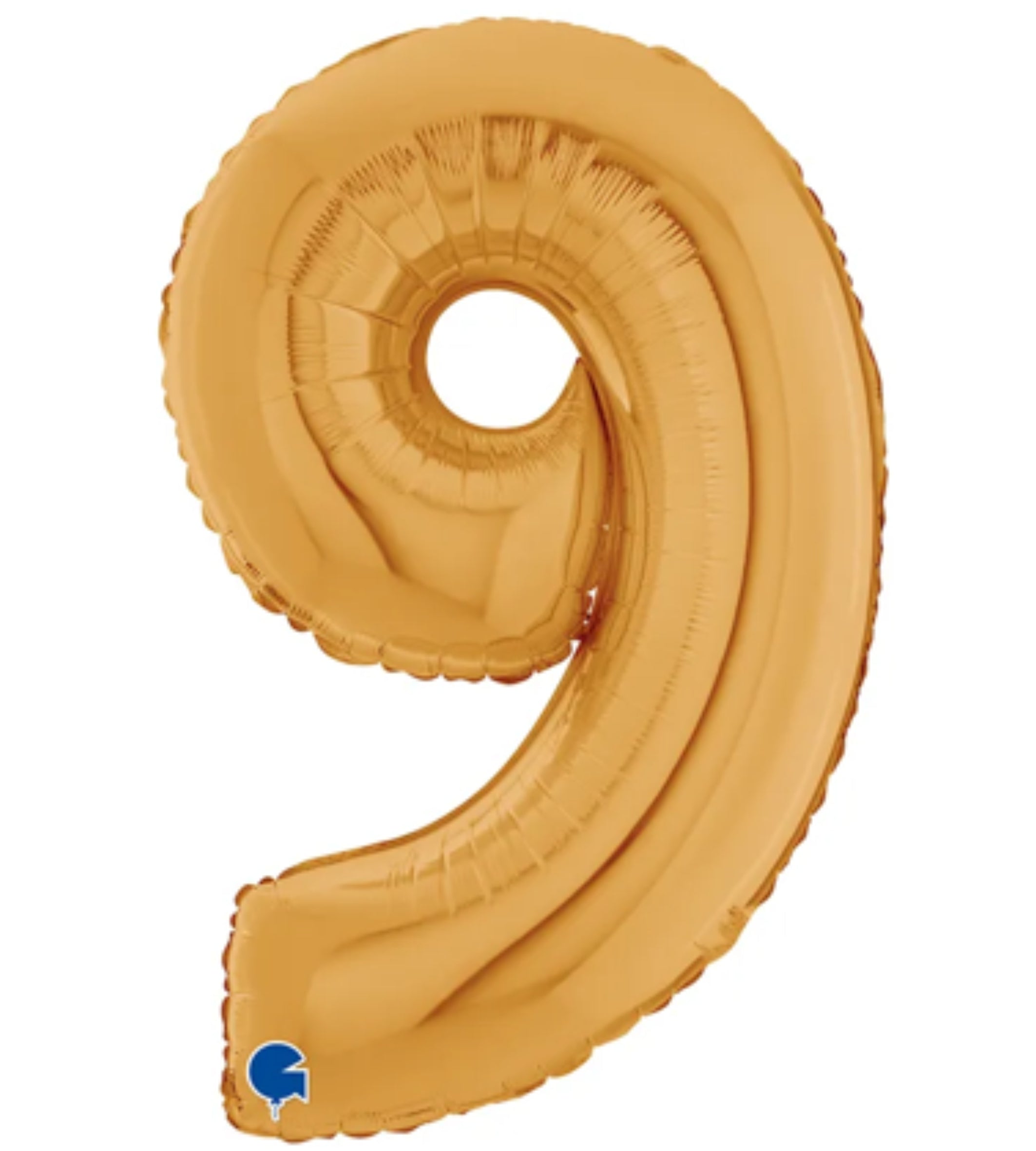 Ballon chiffre 9 en aluminium 30 cm - Gold - anniversaire - La Trappe à Ballons