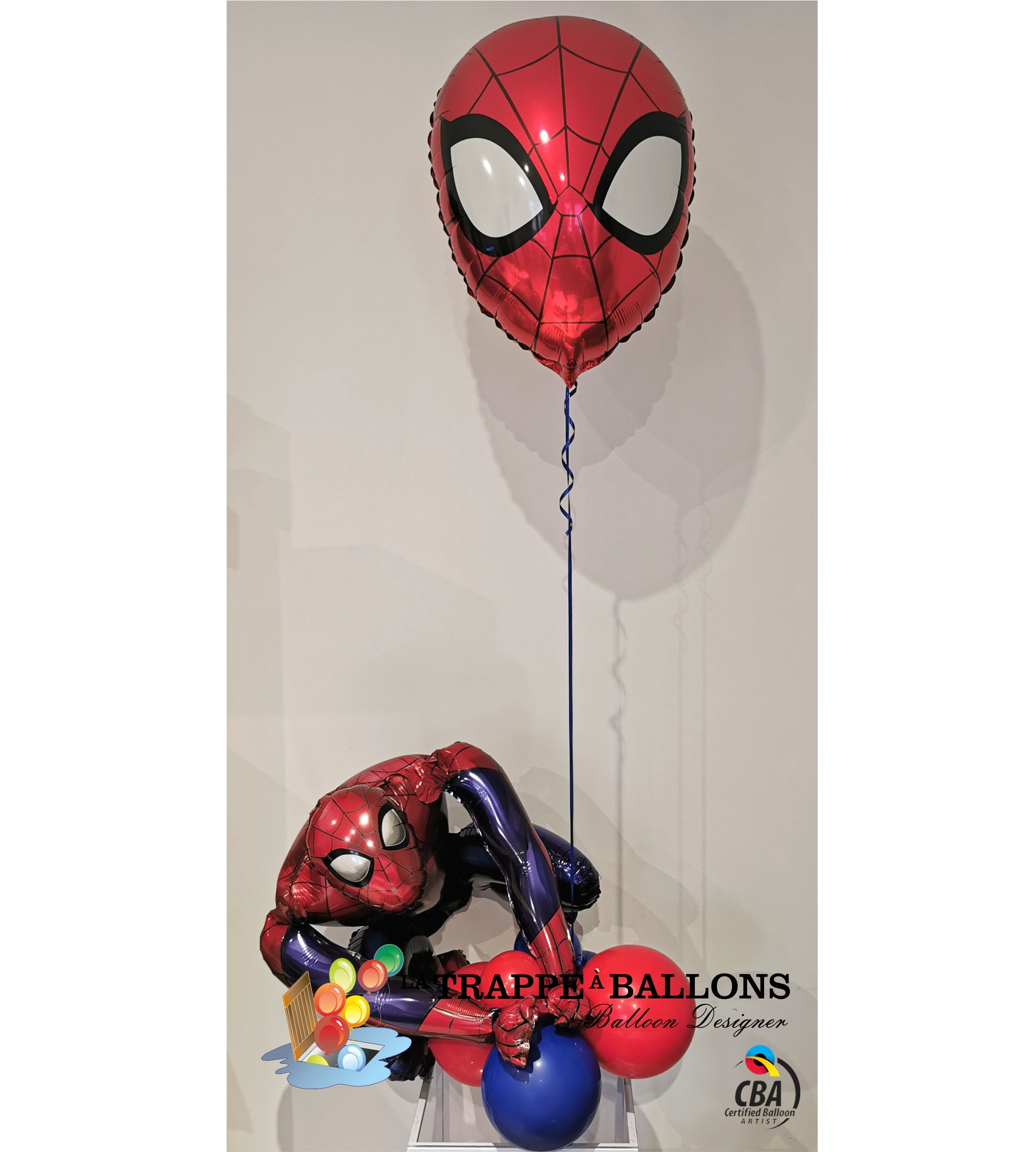 Ballon 3D Spiderman 38 cm -anniversaire - Licence - La Trappe à Ballons