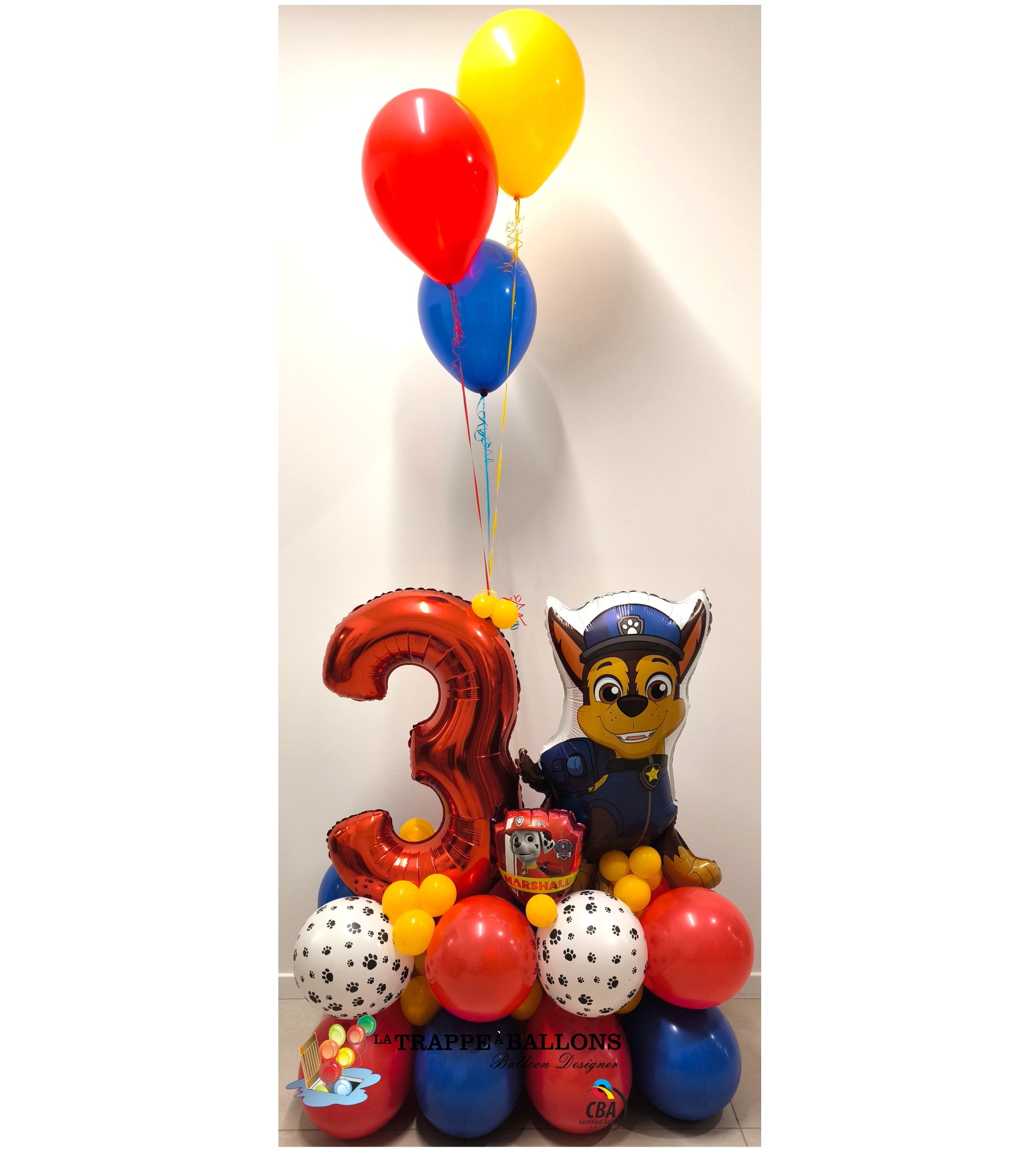 Ballon aluminium Chase Pat Patrouille 81 cm - Licence - anniversaire - La Trappe à Ballons