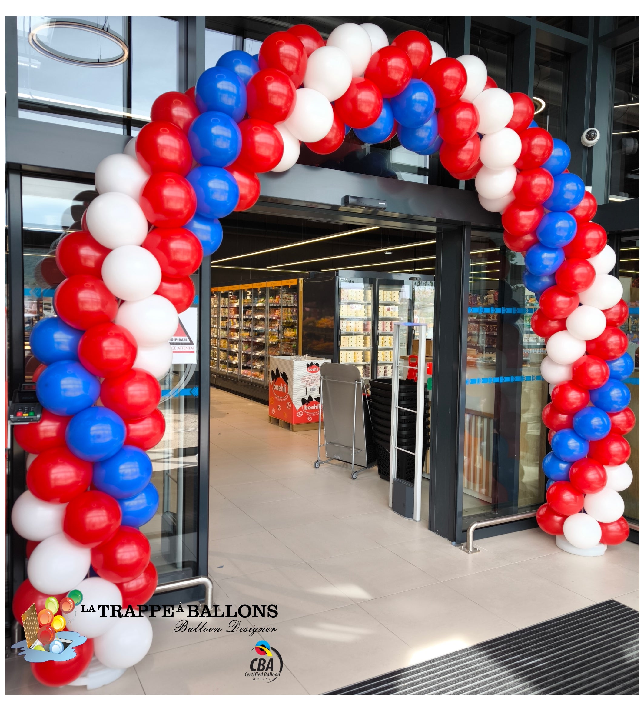 Kit arche de ballons - La Trappe à Ballons - anniversaire - porte ouverte - magasin